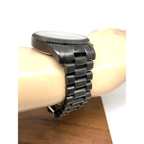 Michael Kors Mens Watch MK9154 Quartz Chronograph Black Gunmetal Stainless Steel - Picture 12 of 14